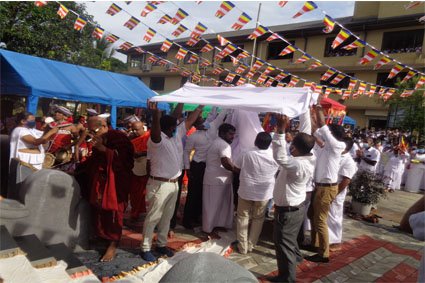 Opening of the new Buddhist Shrine in the office