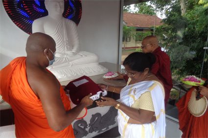 Opening of the new Buddhist Shrine in the office